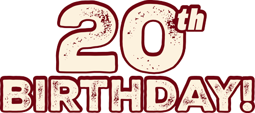 Burrachos 20th birthday banner