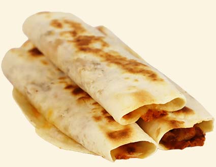 Burrachos Fresh Mexican Grill $9.95 value menu tacos rollos.